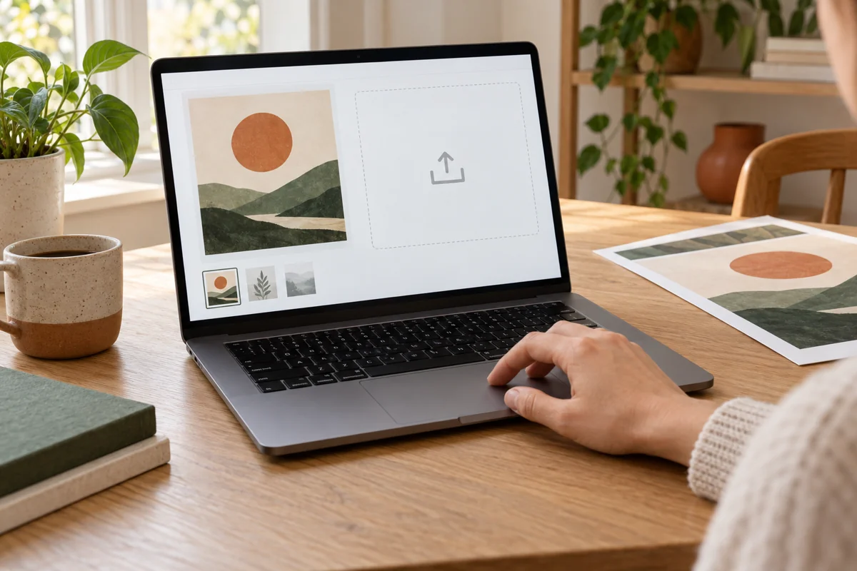 Import an original image into the poster editor